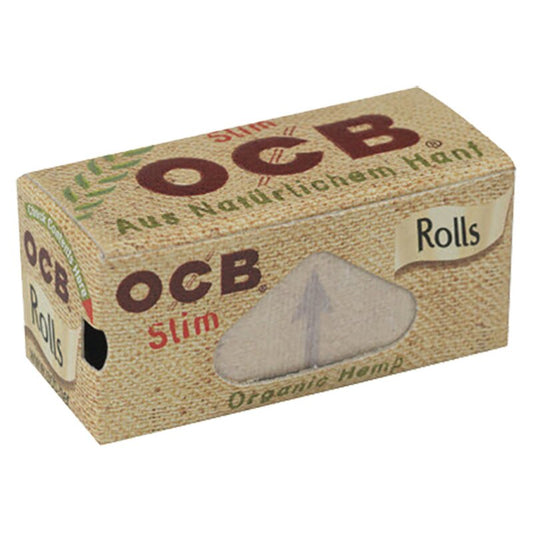 OCB Rolls Slim Organic Hemp Zigarettenpapier Rolle 24 x 4 m