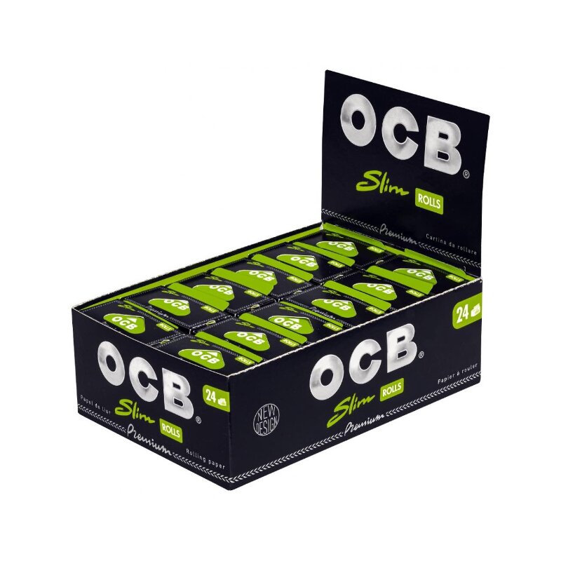 OCB Rolls Slim Premium Zigarettenpapier Endlosrolle 24 x 4 m