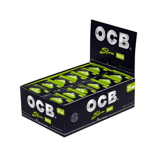 OCB Rolls Slim Premium Zigarettenpapier Endlosrolle 24 x 4 m