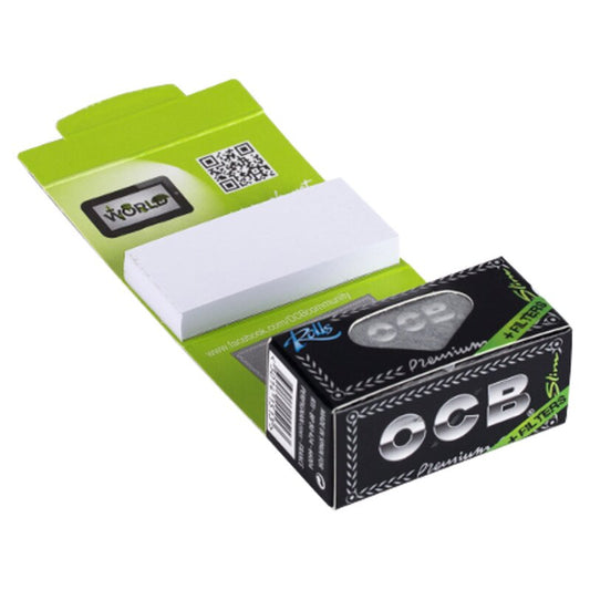 OCB Rolls Slim Premium Endlospapier-Rolle mit Tips, 24 x 4 m