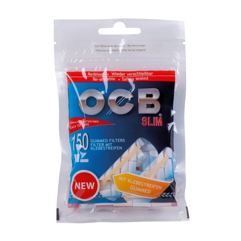 OCB SlimFilter Drehfilter im Slim-Format, 10 x 150 Stück