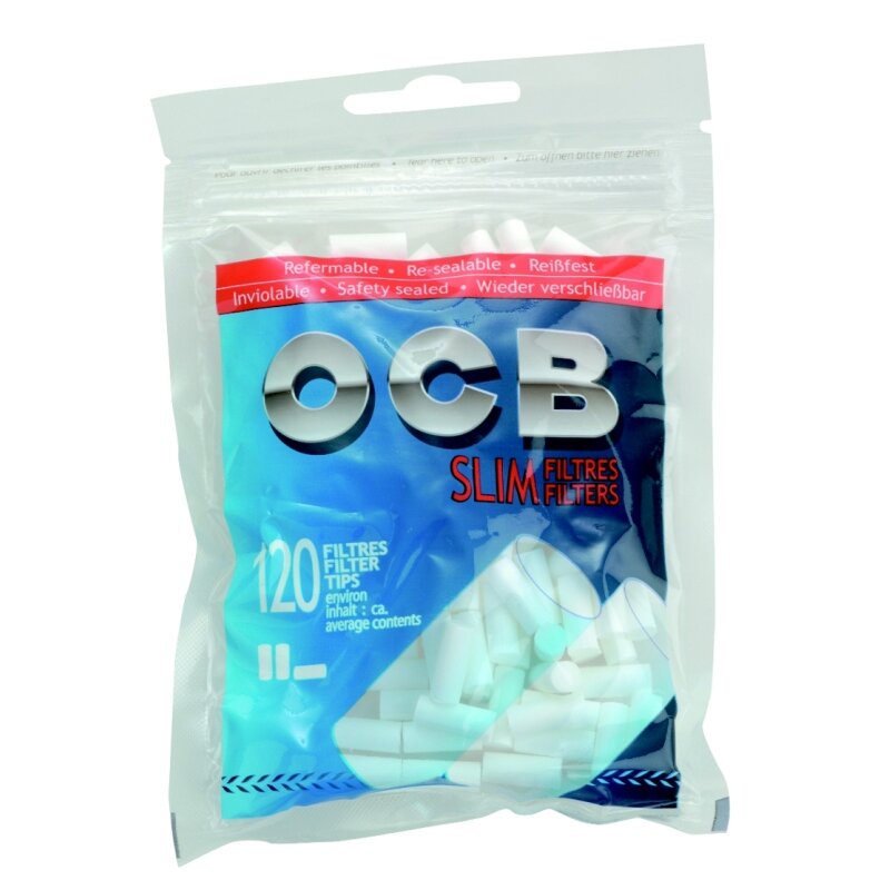 OCB SlimFilter Drehfilter im Slim-Format, 34 x 120 Stück