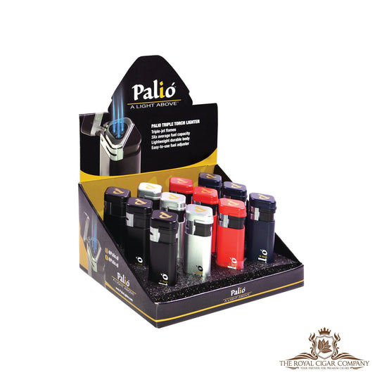 Palio Triple Torch Feuerzeug-Display mit 12 Stück