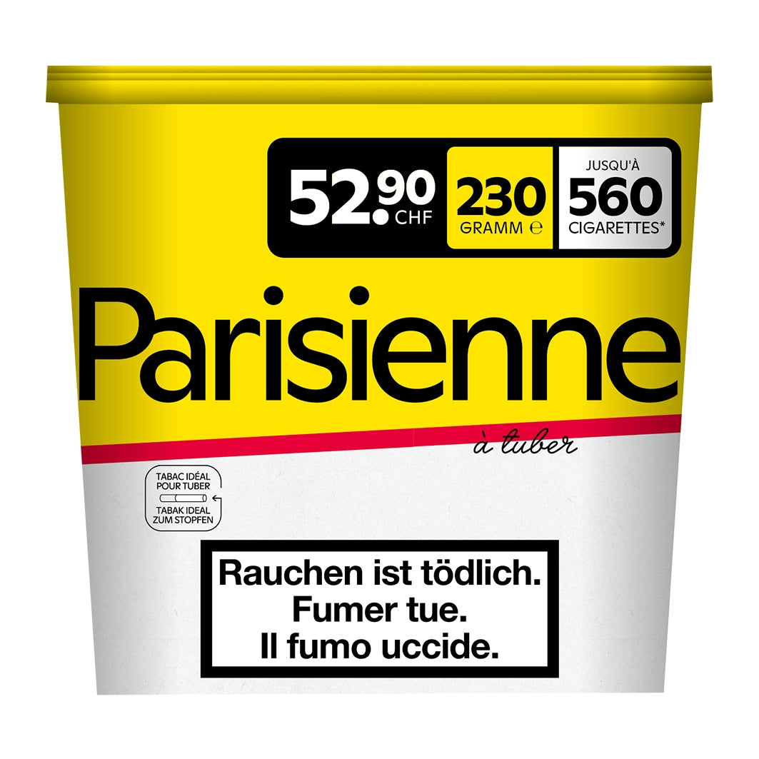 Parisienne Jaune MYO 230g – Filterhülsen Tabak, Milder Stopftabak
