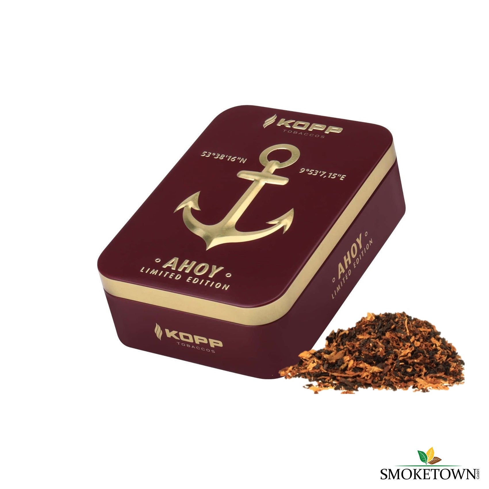 Kopp Ahoy Limited Edition Pfeifentabak – Black Cavendish Tabak, Broken Virginia Tabak