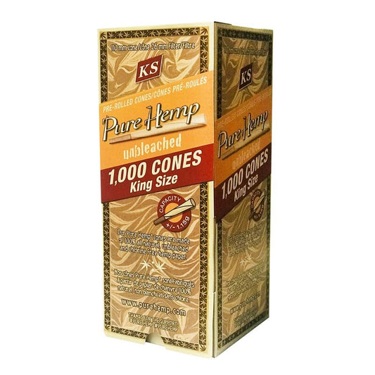 PureHemp HempCone King Size vorgerollte Hanf-Cones, 1000 Stück