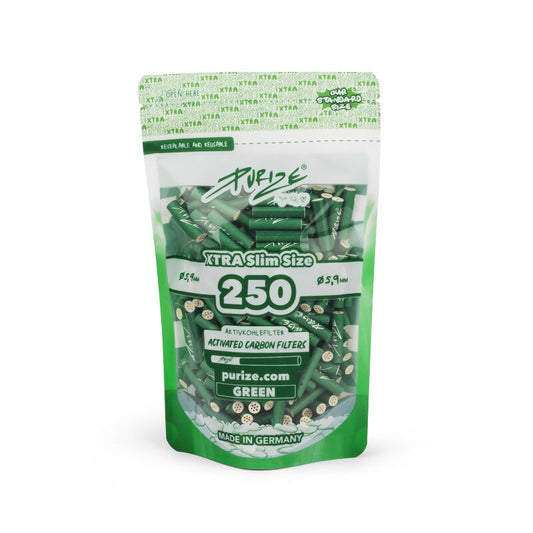 Purize ActiveFilter 6 mm Green Aktivkohlefilter, 250 Stück