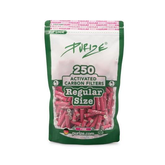 Purize ActiveFilter 9mm Pink, PURIZE Aktivkohlefilter, 250 Stück