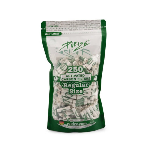 Purize ActiveFilter 9mm White, PURIZE Aktivkohlefilter, 250 Stück
