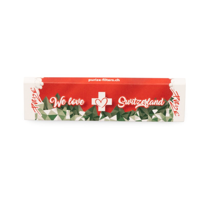 PURIZE King Size Slim We love Switzerland Zigarettenpapier, 50 Heftchen