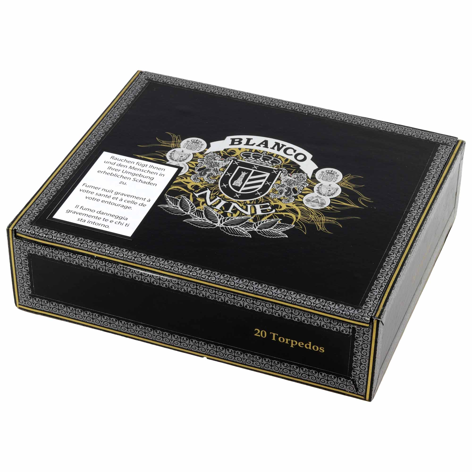 Blanco NINE Torpedo Zigarre, Torpedo-Format, Blanco Cigars, 10er-Kistchen