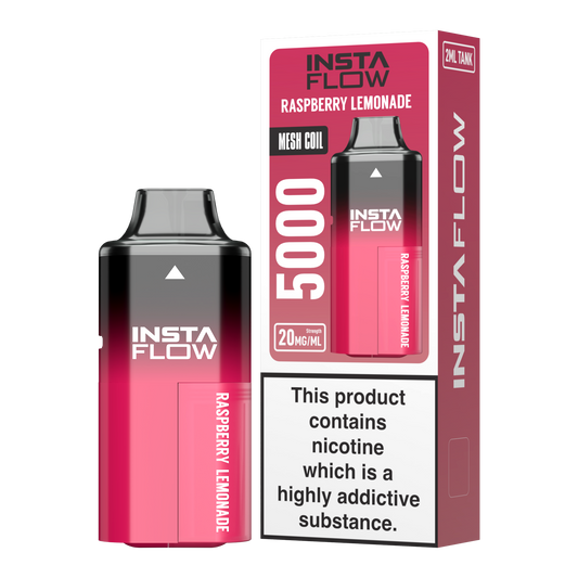 Instaflow 5000 - Raspberry Lemomade – 20mg Nikotinsalz, 5000 Züge