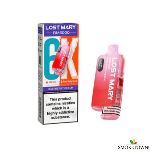 Lost Mary BM6000 - Raspberry Peach – berry peach elux kombi, berry peach vape