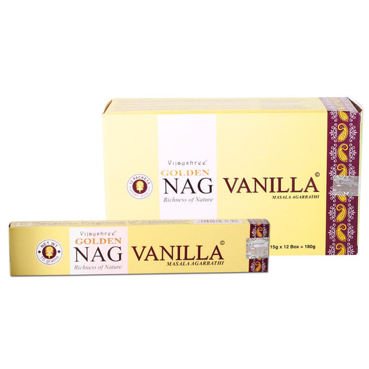 Vijayshree Golden Räucherstäbchen - Nag Vanilla