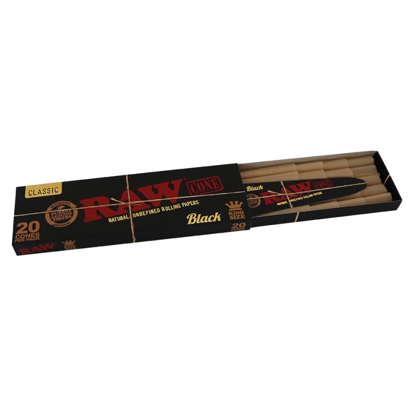 Raw Black Cones - 20 Stk.
