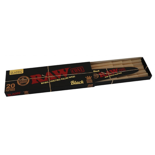 Raw Black Cones - 20 Stk.