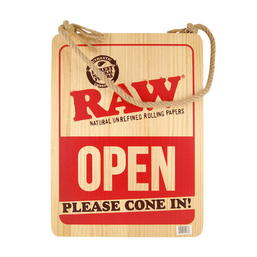 RAW OPEN SIGN