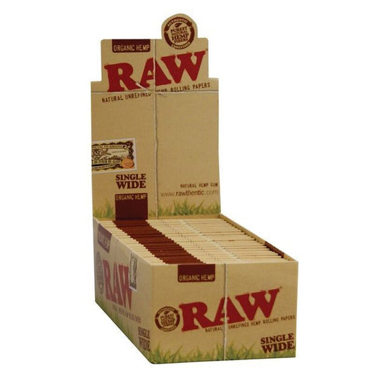 RAW DoubleWindow SingleWide Classic Zigarettenpapier, 25 Heftchen