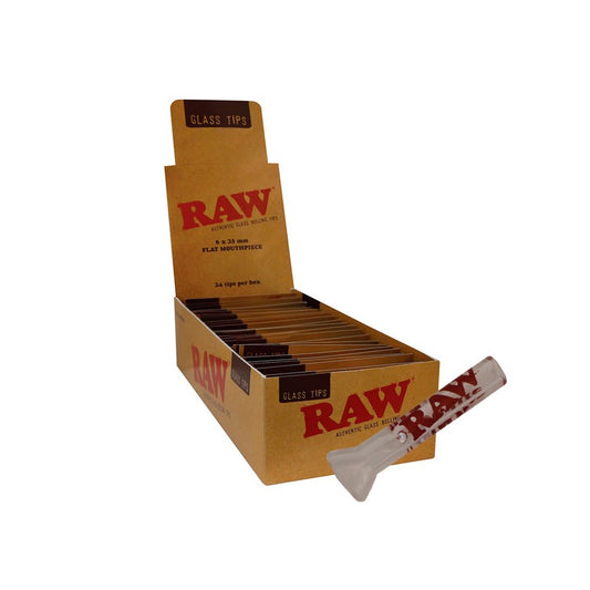 RAW Glass Tip Flat – flache Glasfilter, geschmackneutrale Filter