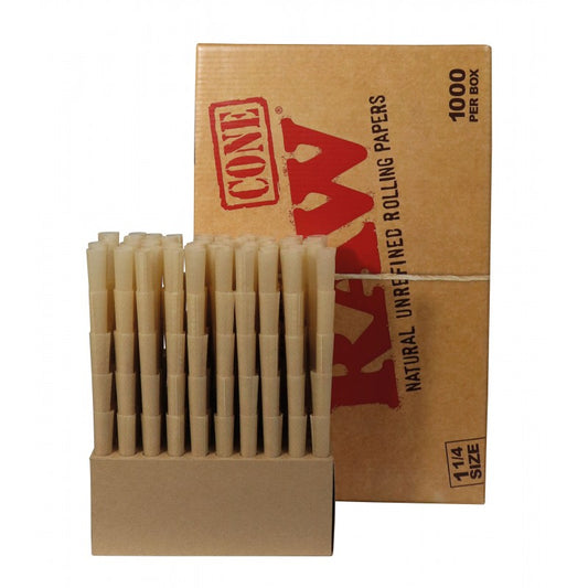 RAW Prerolled Cones 1 1/4 Size
