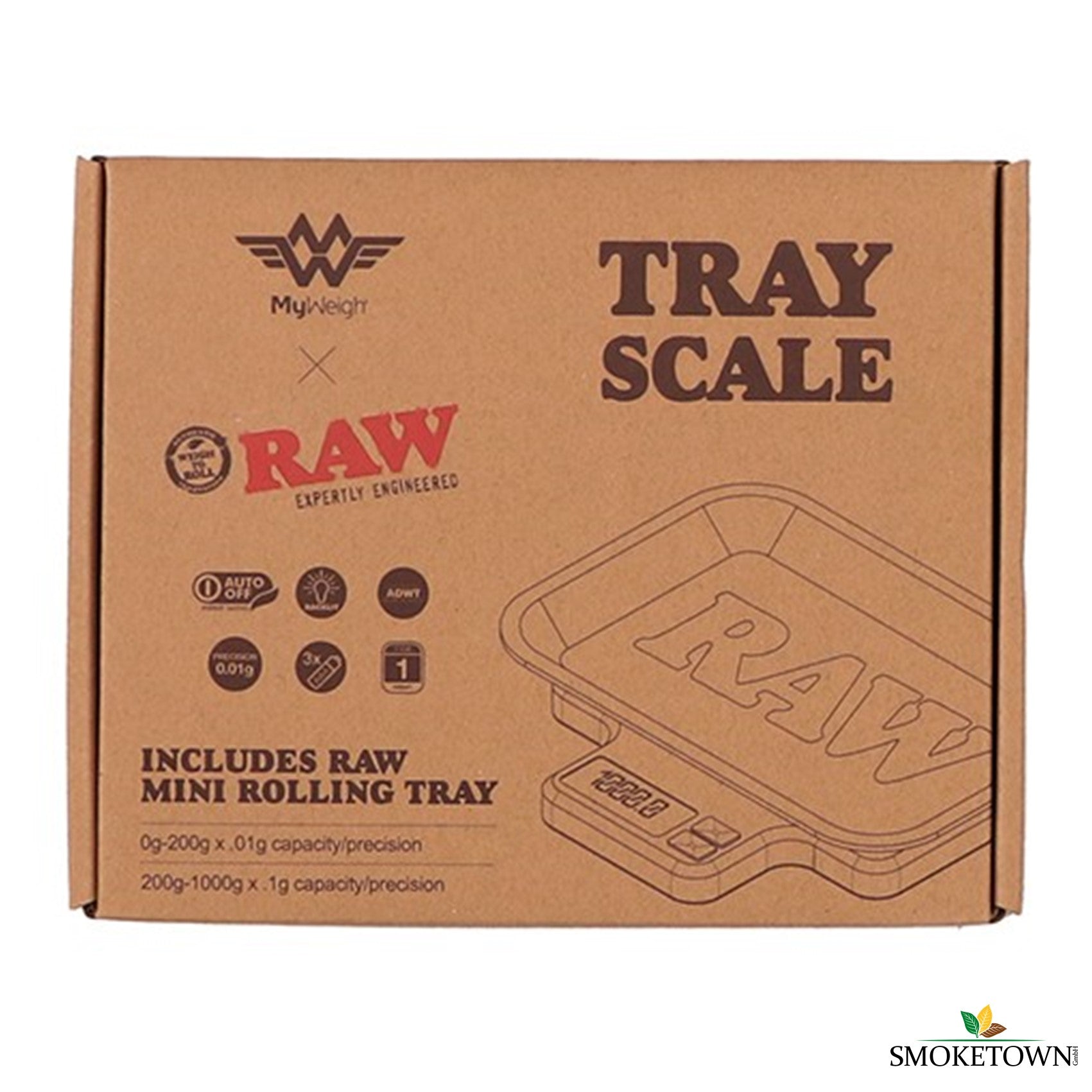 RAW Tray Scale – benutzerfreundliche Waage, digitale Waage