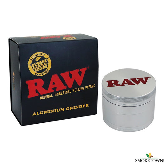 RAW Aluminium Grinder – 4-teiliger Grinder, Kräutermühle