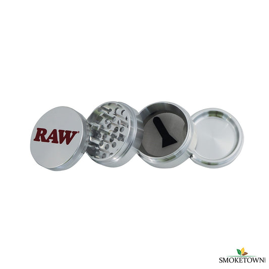 RAW Aluminium Grinder – langlebiger Grinder, Pollenabscheider