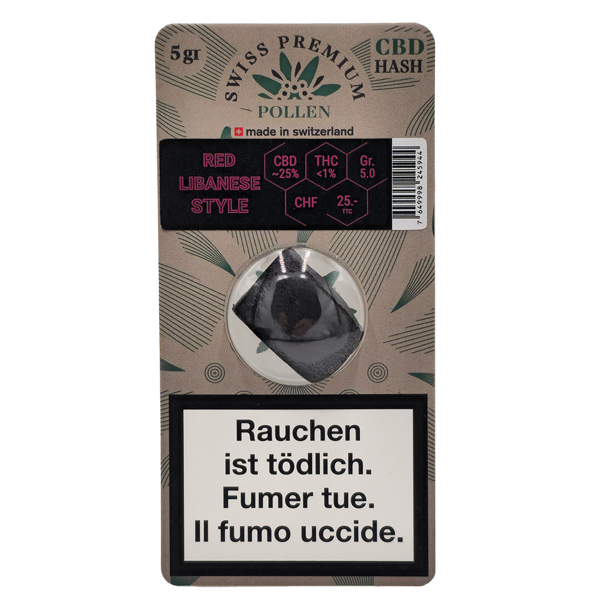 Swiss Premium Pollen - Red Libanese Style 5g