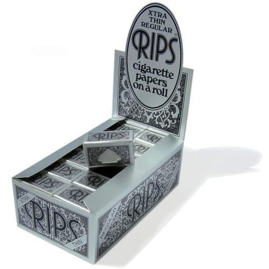 Rips Rolls Regular Schwarz, Zigarettenpapier auf Rolle, 24 x 5 m