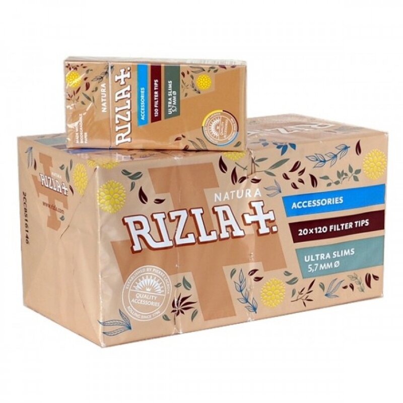 Rizla FilterTip Natura, Drehfilter-Tips 20 x 120 Stück