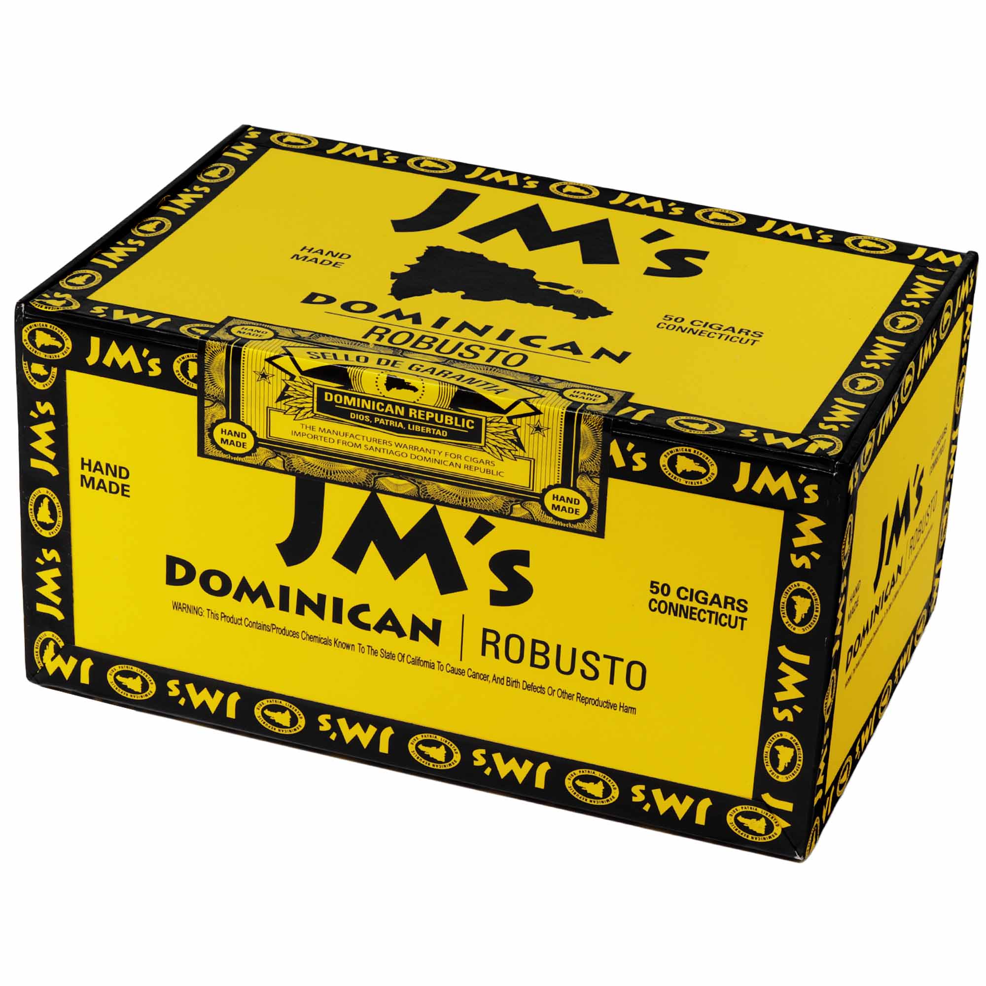 JM's Dominican Connecticut Robusto Zigarre im Robusto-Format mit hellem Connecticut-Deckblatt