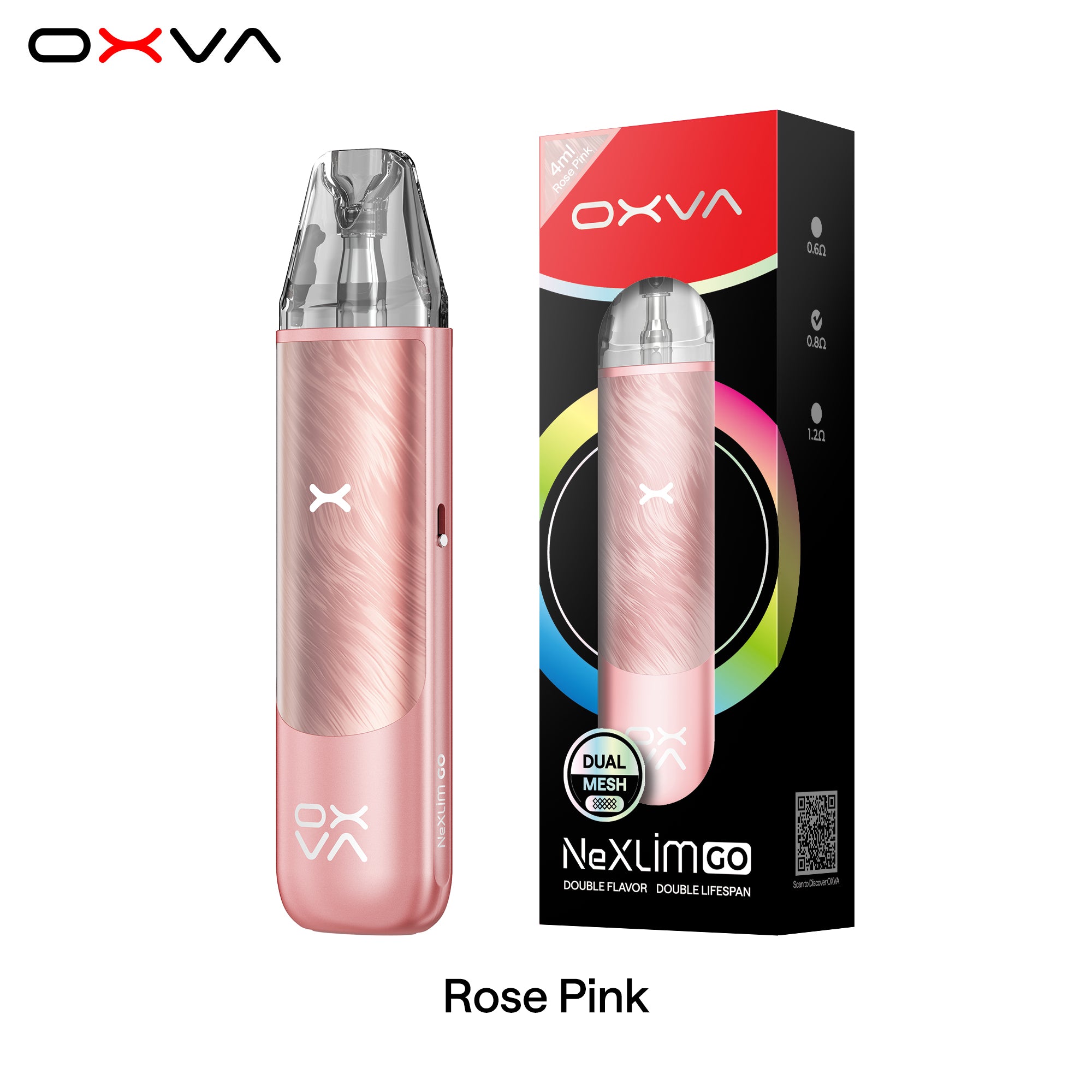 Oxva Nexlim Go – dual mesh Technologie Pod, Eco‑Modus Pod