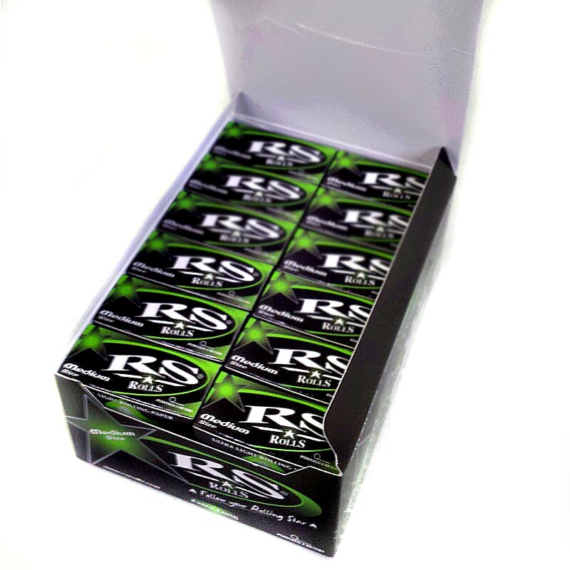 RS Rolls Green, Zigarettenpapier auf Rolle, 24 x 4 m