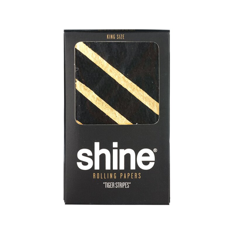 Shine 24K King Size Zigarettenpapier im Tiger-Stripes-Design