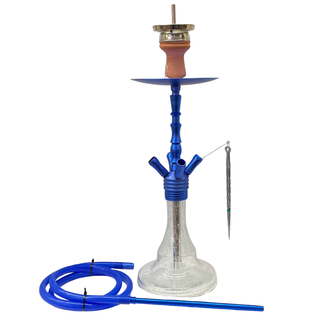 4-Schlauch Shisha Smoketown 175 – 56cm - Blau / Rot – Al Fakher, Hookah
