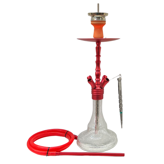 4-Schlauch Shisha Smoketown 175 – 56cm - Blau / Rot – Nakhla, Wasserpfeifen
