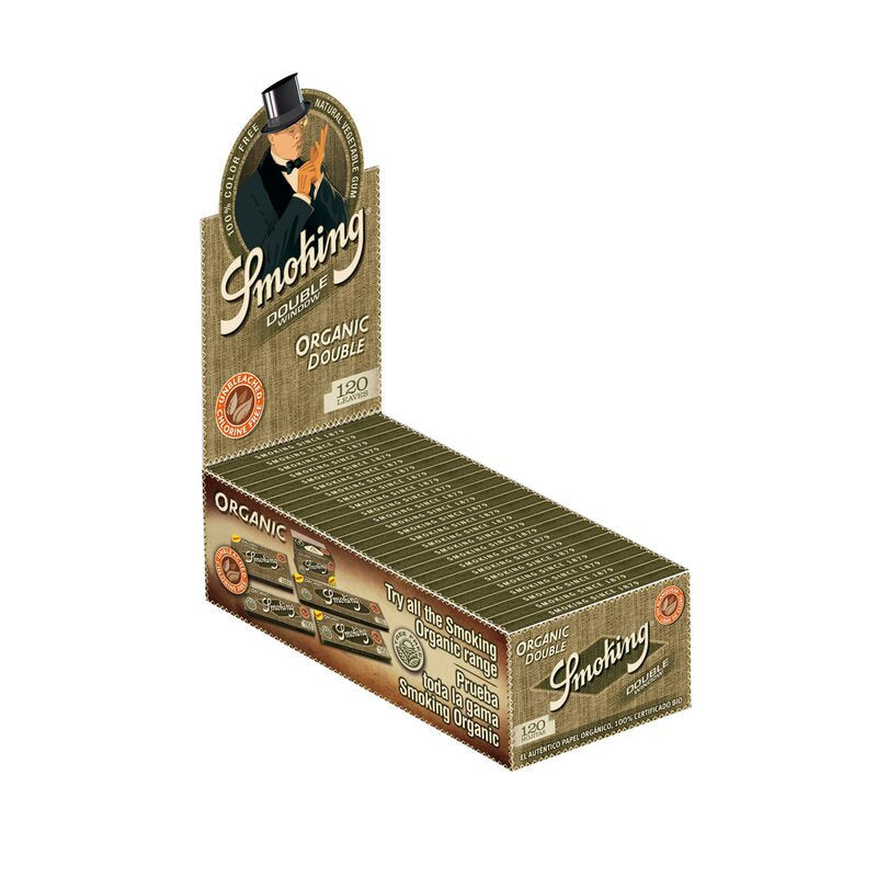 Smoking DoubleWindow Organic Zigarettenpapier, 25 x 120 Blatt