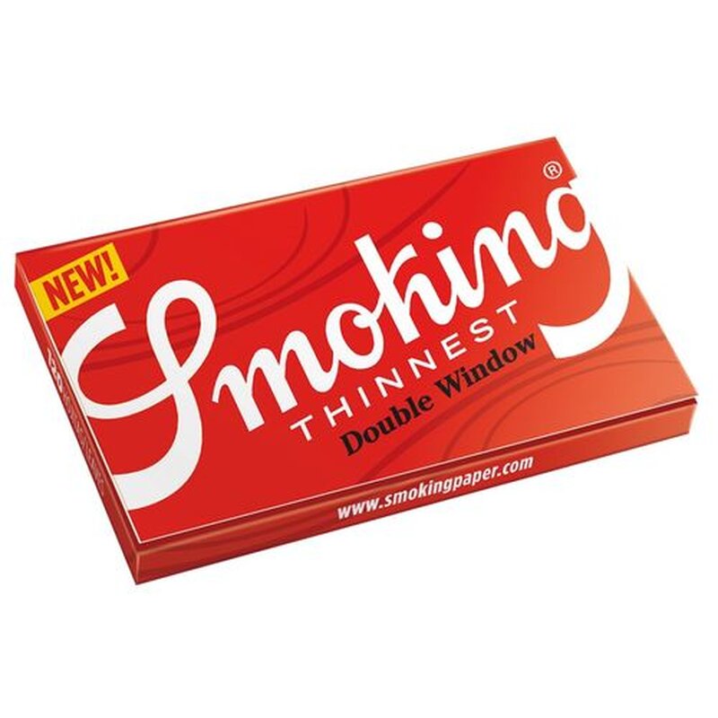 Smoking DoubleWindow Thinnest Zigarettenpapier, 25 x 120 Blatt