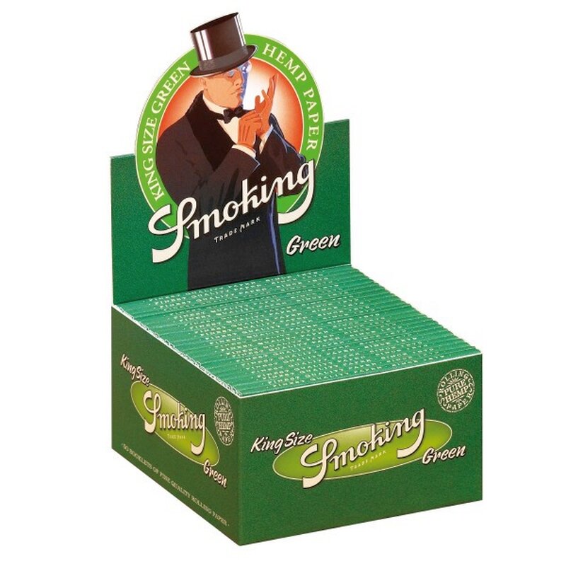 Smoking KingSize Green Hemp Zigarettenpapier aus Hanf, 50er-Gebinde