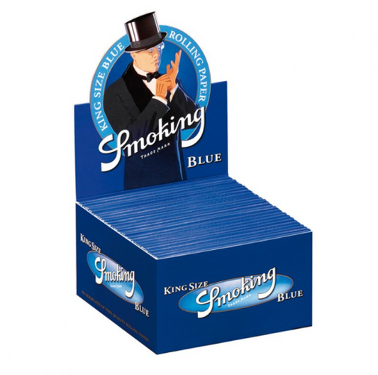 Smoking King Size - Blue - Kiste 50 Stück – 108 x 52 mm, 13 g/m²