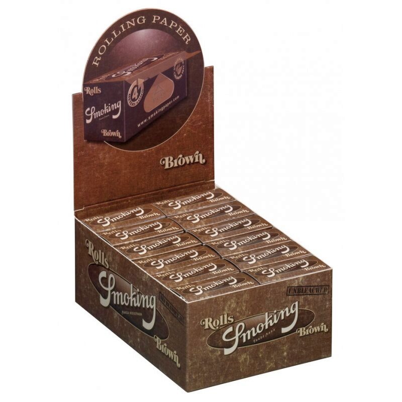 Smoking Rolls Brown Unbleached Zigarettenpapier Endlosrolle 24 x 4 m
