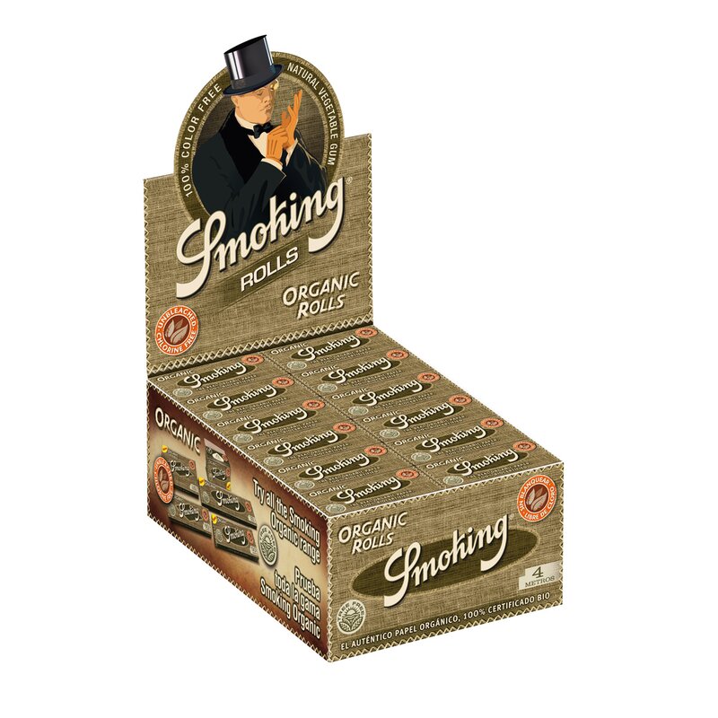 Smoking Rolls Organic Zigarettenpapier Endlosrolle 24 x 4 m