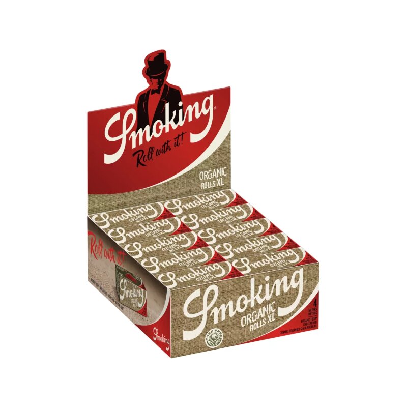 Smoking Rolls XL Organic Zigarettenpapier Endlosrolle 24 x 4 m