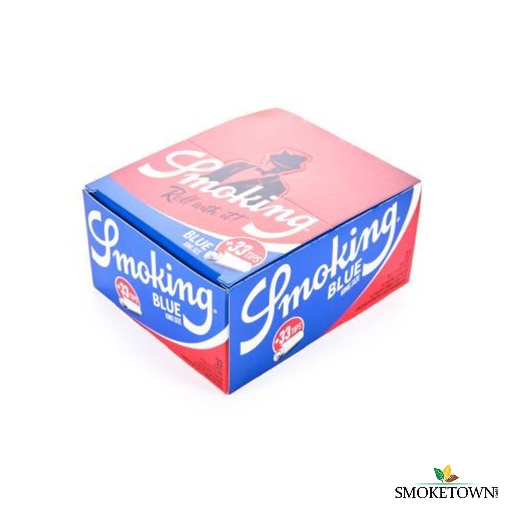 Smoking Blue King Size + Tips – Blättchen mit Tipps, Blättchen mit Tips