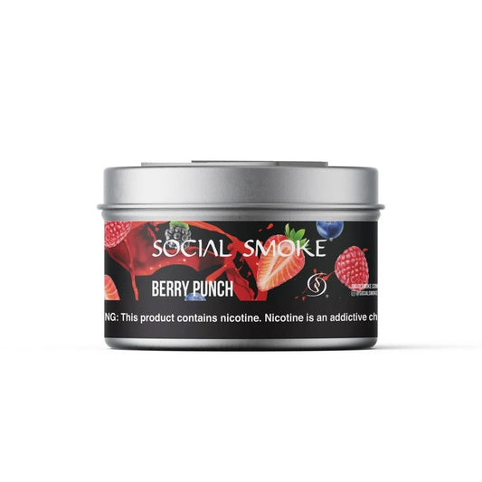Wasserpfeifentabak Social Smoke Berry Punch 250gr – Beerenpunsch, süss und vollmundig