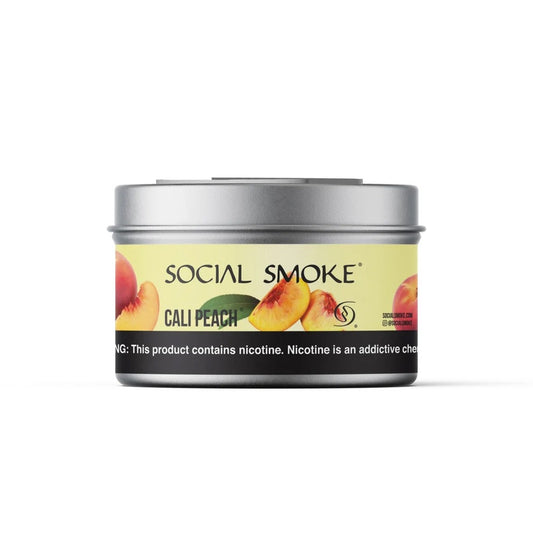 Wasserpfeifentabak Social Smoke Cali Peach 200gr – Sonnengereifter Pfirsich