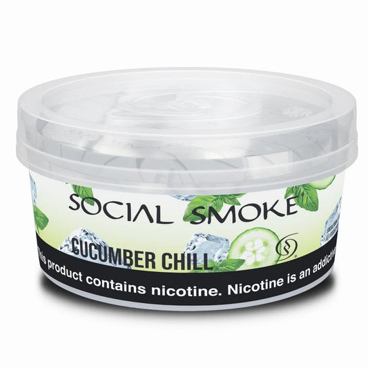 Wasserpfeifentabak Social Smoke Cucumber Chill 1kg – Frische Gurke, klar und kühlend