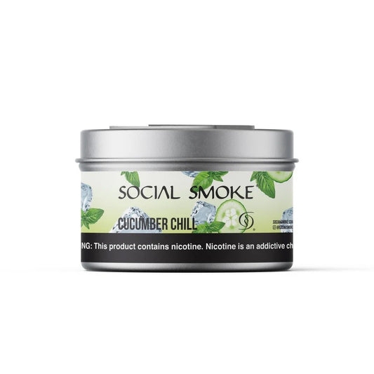 Wasserpfeifentabak Social Smoke Cucumber Chill 200gr – Frische Gurke, klar und kühlend