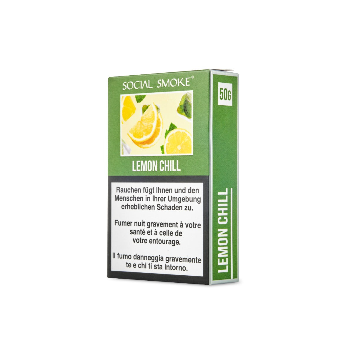 Wasserpfeifentabak Social Smoke Lemon Chill 50gr – Spritzige Zitrone mit kühler Note