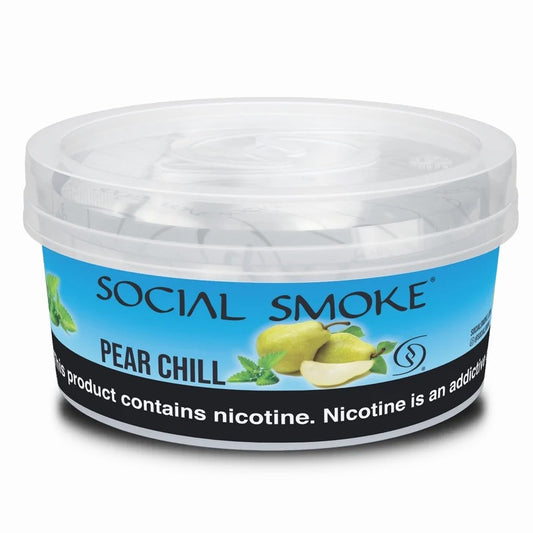 Wasserpfeifentabak Social Smoke Pear Chill 1kg – Saftige Birne mit kühlem Abgang